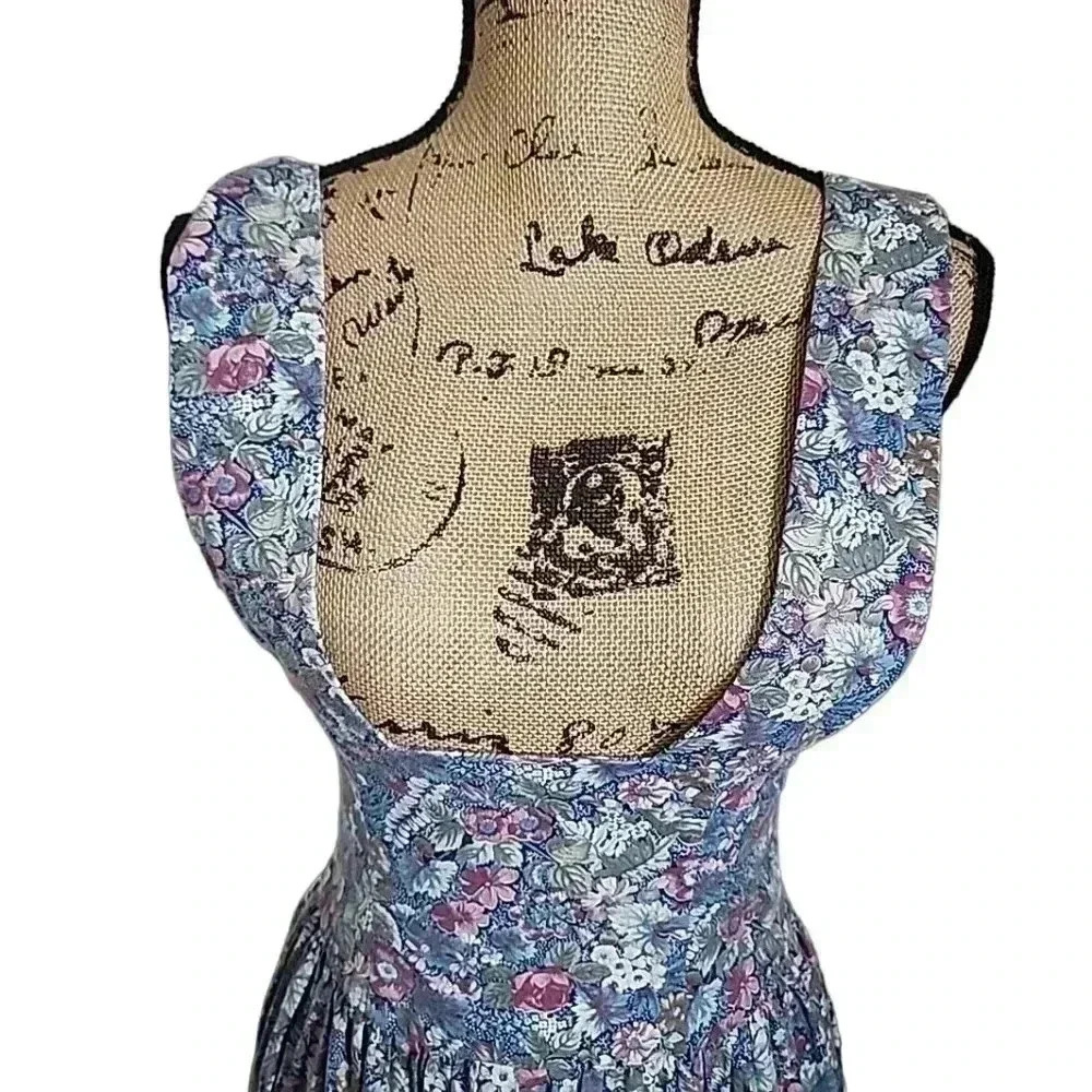 WOMENS Vintage  60s -70sCottage  Garden Core  Midi Floral Maxi Dress. Si… - Picture 5 of 12